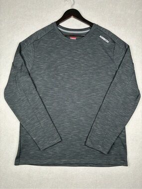 Karbon Men's XL Long Sleeve Crew in Heather Charcoal Ski Snowboard Winter Hiking